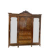 Antique Inlaid Wood Armoire