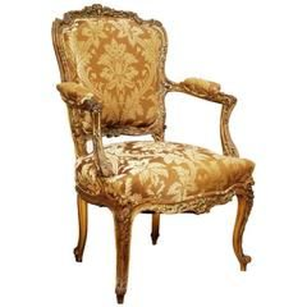Baroque Style Gold Armchair Sofa