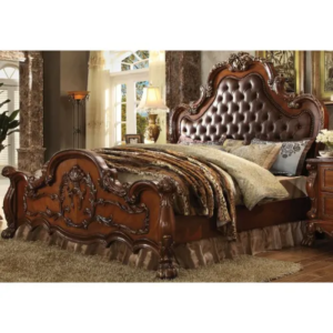 Classic Antique Bed - Brown Mahogany - 13