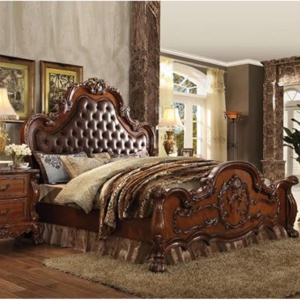 Classic Antique Bed - Brown Mahogany - 13