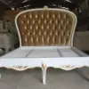 Daabadi Furniture Wholesale Classic French Provincial Bed Super King-Size White Duco Mahogany