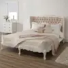 Daabadi Furniture Wholesale Classic French Bed King-Size White Duco Mahogany