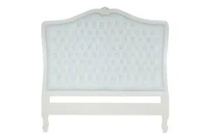 Daabadi Furniture Wholesale Classic French Painted Bed King-Size White Duco Mahogany