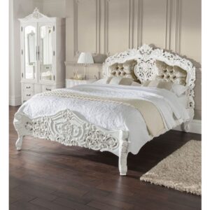Classic French Bed - White Duco Mahogany - 21
