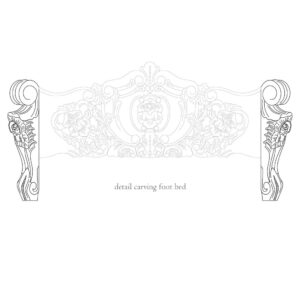 Classic French Bed - White Duco Mahogany - 21