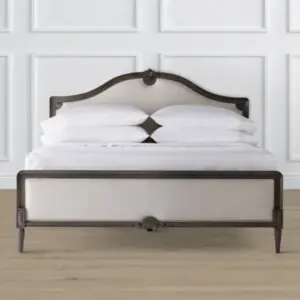 Daabadi Furniture Wholesale Classic French Painted Bed King-Size Black Duco Mahogany