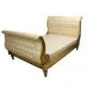 Daabadi Furniture Wholesale Classic Antique French Bed Super King-Size White Painted Mahogany