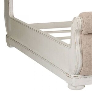 Classic Antique French Bed - Gold Painted Mahogany - 238