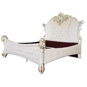 Daabadi Furniture Wholesale Classic Antique French Bed Super King-Size White Painted Mahogany