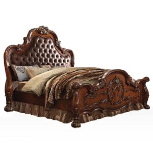 Classic Antique Bed - Brown Mahogany Veneer - 25