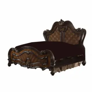 Daabadi Furniture Wholesale Classic Antique French Bed Super King-Size Brown Painted Mahogany