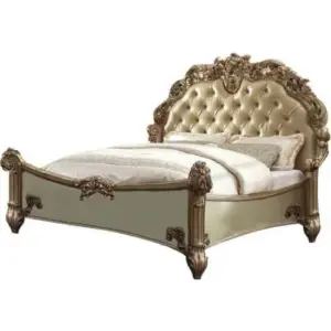 Daabadi Furniture Wholesale Classic Provincial French Bed Super King-Size Brown Painted Mahogany