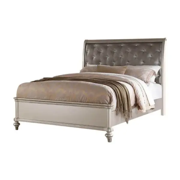 Daabadi Furniture Wholesale Classic Provincial French Bed Super King-Size White Painted Mahogany