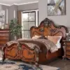 Daabadi Furniture Wholesale Classic Antique Bed King-Size Brown Mahogany Veneer