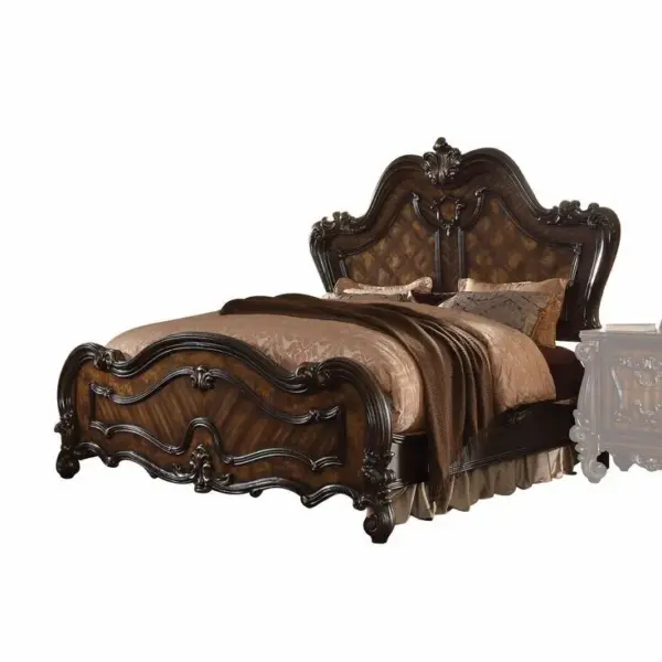 Daabadi Furniture Wholesale Classic French Antique Bed Super King-Size Brown Painted Mahogany
