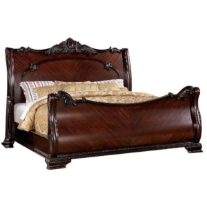 Daabadi Furniture Wholesale Classic French Victoria Bed Super King-Size Walnut Painted Mahogany