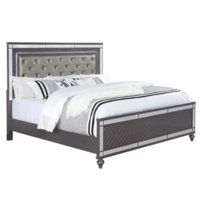 Daabadi Furniture Wholesale Classic French Antique Bed Super King-Size Gray Painted Mahogany