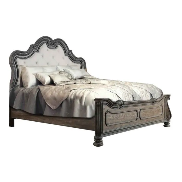 Daabadi Furniture Wholesale Classic French Antique Bed Super King-Size Walnut Painted Mahogany
