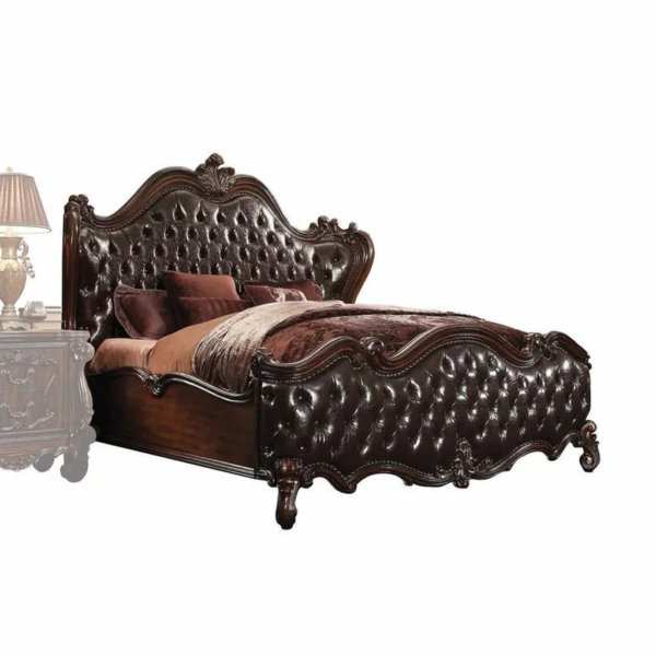 Daabadi Furniture Wholesale Classic French Antique Bed Super King-Size Brown Painted Mahogany