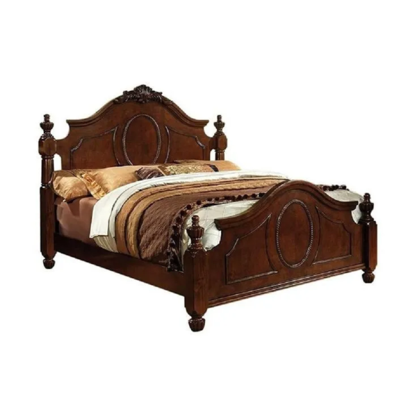 Daabadi Furniture Wholesale Classic French Victorian Bed Super King-Size Walnut Painted Mahogany