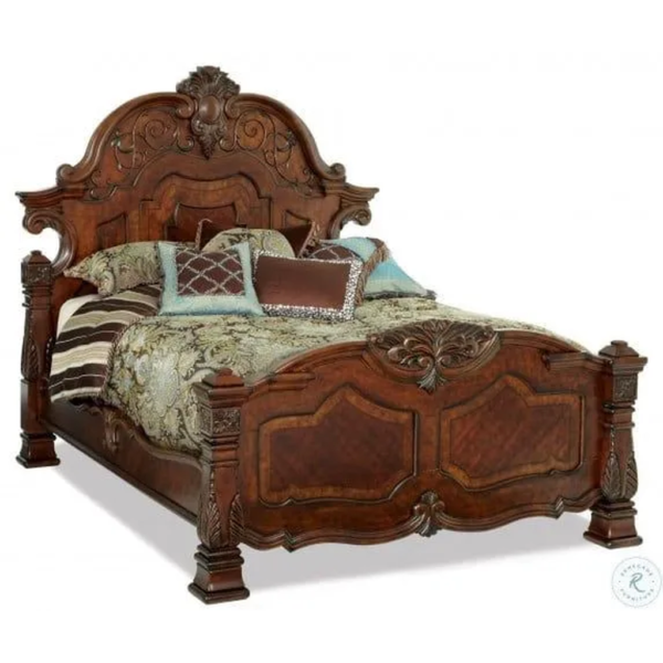 Daabadi Furniture Wholesale Classic French Victoria Bed Super King-Size Walnut Painted Mahogany