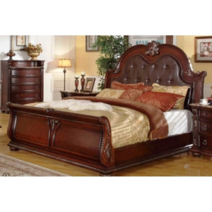 Classic Antique Bed - Brown Mahogany - 5