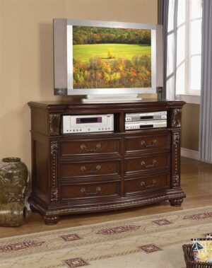 Classic Antique Bed - Brown Mahogany - 5