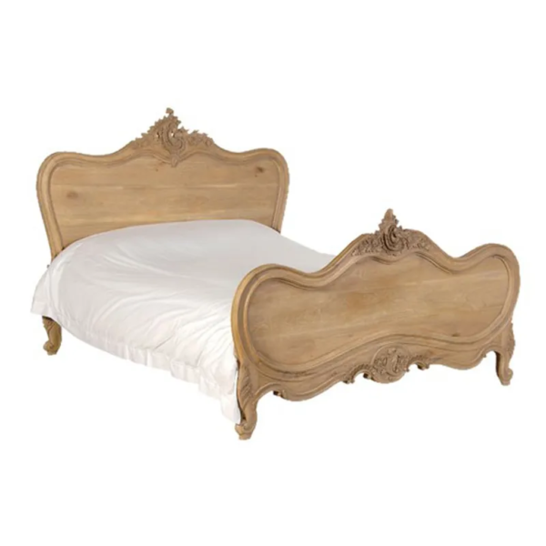Daabadi Furniture Wholesale Classic French Victorian Bed Super King-Size Painted Mahogany