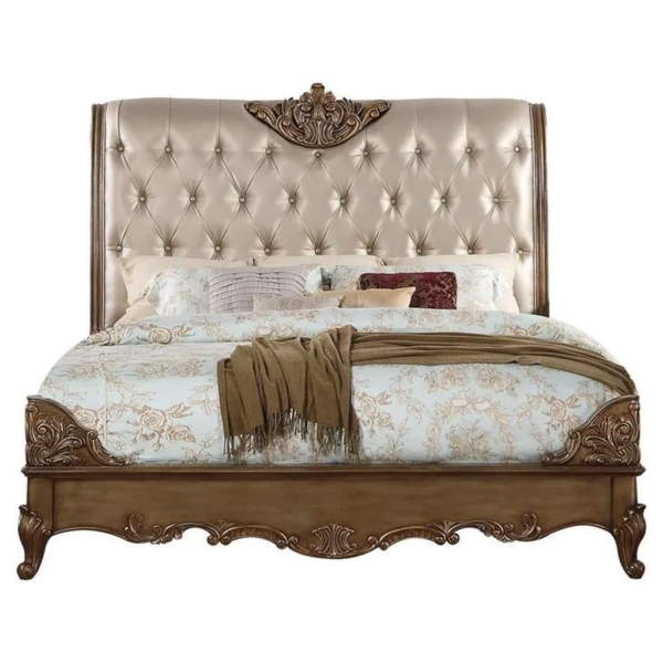 Daabadi Furniture Wholesale Classic French Victoria Bed Super King-Size Brown Painted Mahogany
