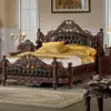 Daabadi Furniture Wholesale Classic French Bed Queen-Size Walnut Mahogany