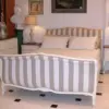 Daabadi Furniture Wholesale Classic Louise French Bed Queen-Size White Duco Mahogany