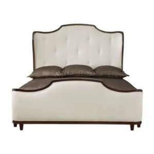 Daabadi Furniture Wholesale Classic French Vintage Bed Super King-Size Brown Painted Mahogany