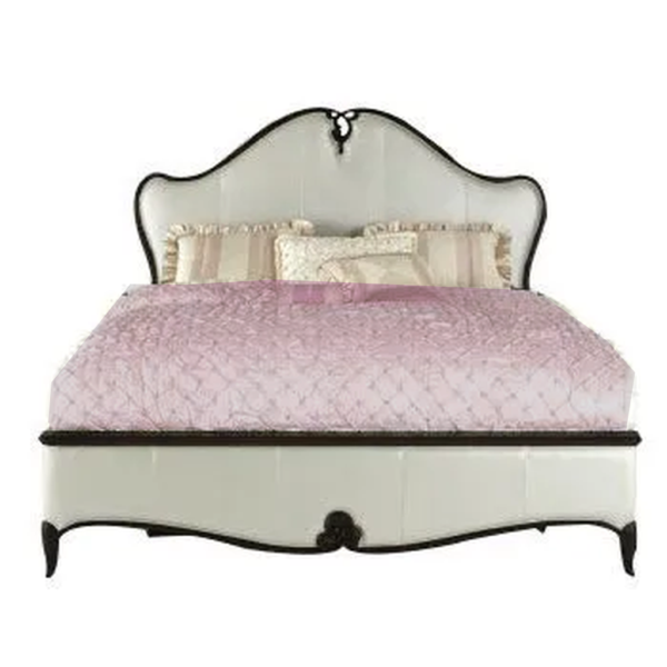 Daabadi Furniture Wholesale Classic French Victoria Bed Super King-Size Black Painted Mahogany