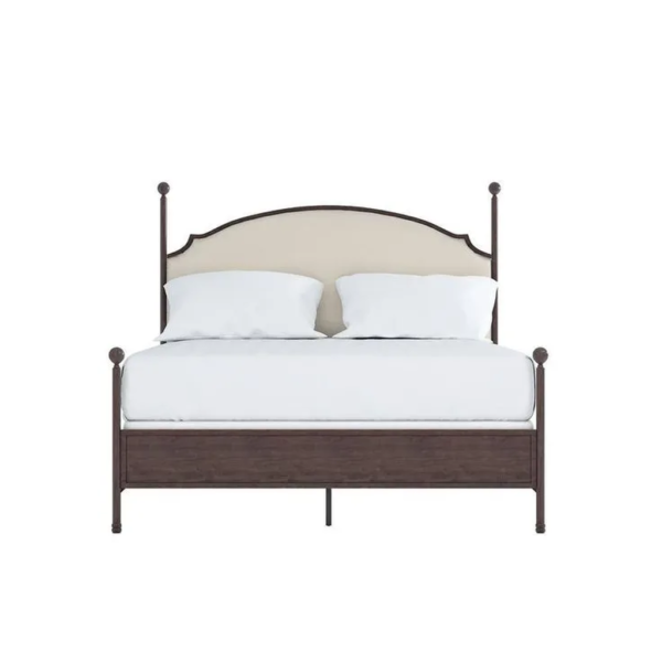 Daabadi Furniture Wholesale Classic French Antique Bed Super King-Size Brown Painted Mahogany