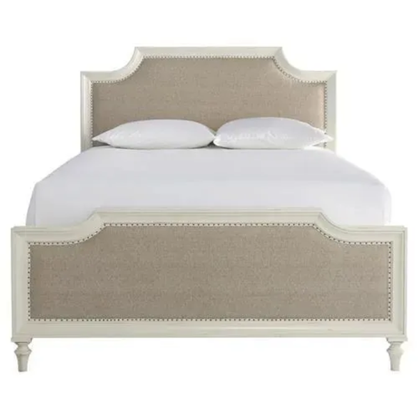 Daabadi Furniture Wholesale Classic French Colonial Bed Super King-Size White Painted Mahogany