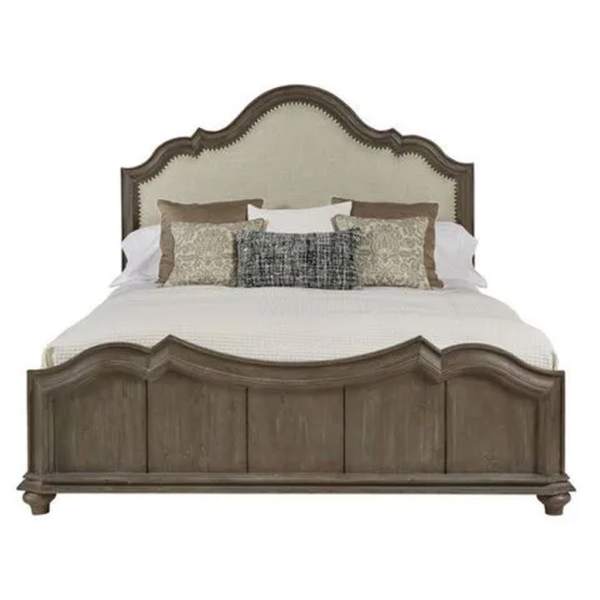 Daabadi Furniture Wholesale Classic French Victorian Bed Super King-Size Walnut Painted Mahogany