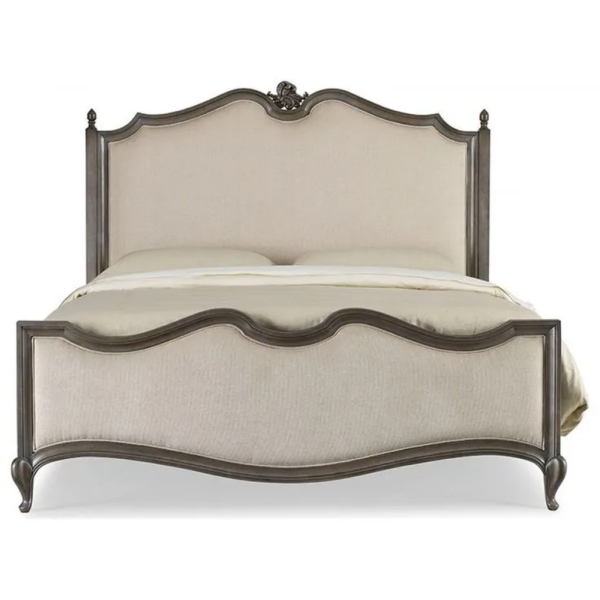 Daabadi Furniture Wholesale Classic French Antique Reproduction Bed Super King-Size Brown Painted Mahogany