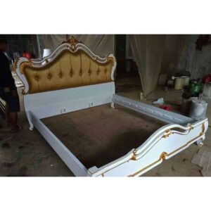 Classic Fench Provincial Bed - White Duco Mahogany - 81