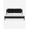Black Wood bed Mid-Century Modern design