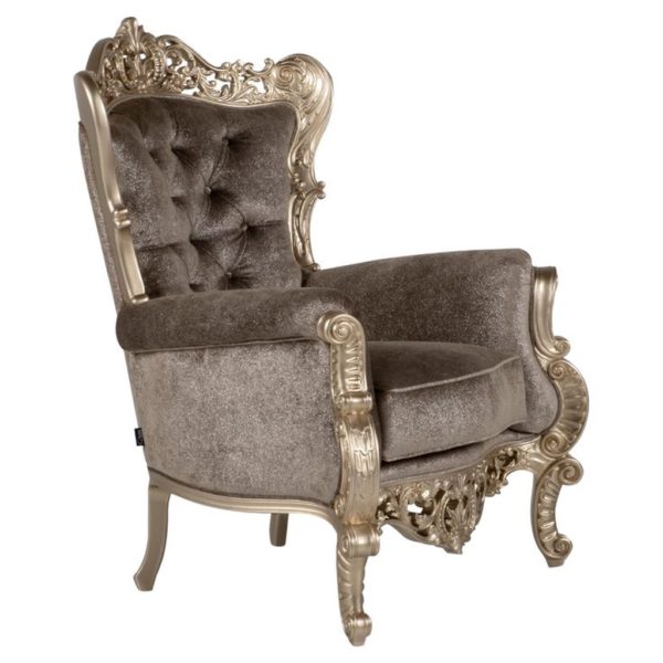 Classic Carved Sofa in Beige