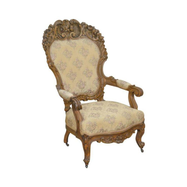 Classic French Style Carved Wood Sofa