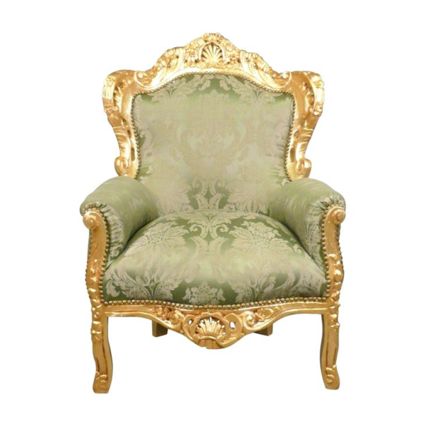 Classic French Style Green and Gold Sofa