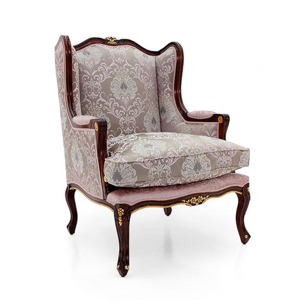 Classic French Style Sofa with Patterned Upholstery by Daabadi Furniture manufacturer