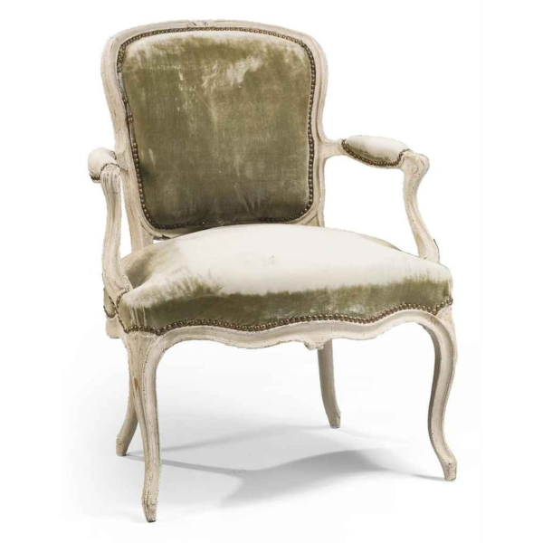 Classic French Style Green Linen Sofa