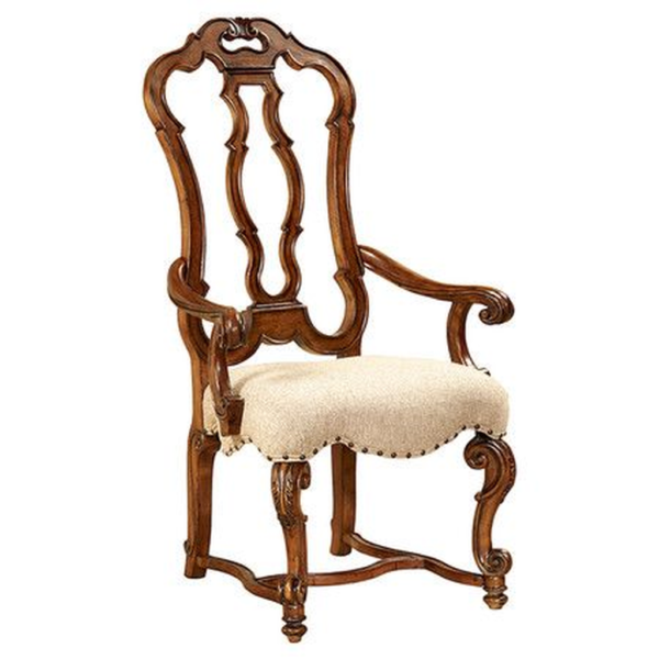 Classic French Style Sofa with Beige Upholstery and Wood Frame
