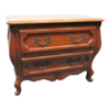 Classic French bedside table brown wood