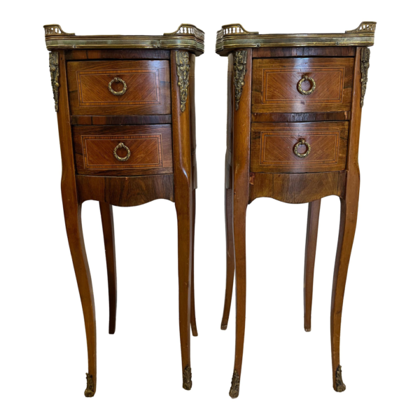 Classic Louis XV Style Marquetry nightstand