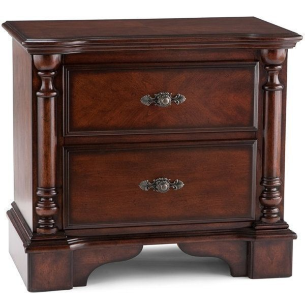 Classic Mahogany bedside table with Drawers