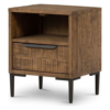 Classic Teak Wood Nightstand with Drawer