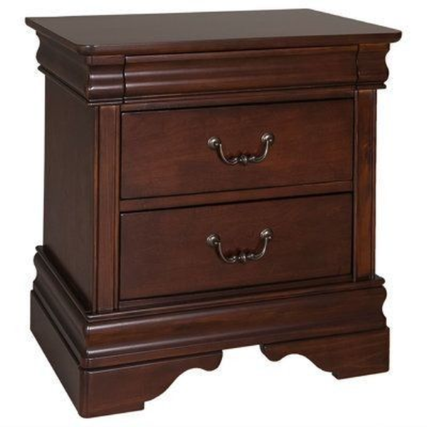 Classic Vintage Wood bedside table Brown Finish